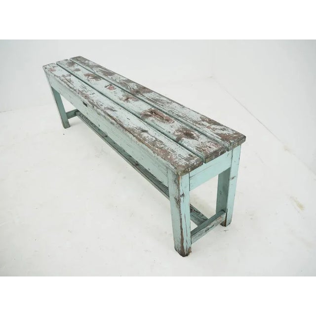 1930s Vintage Industrial Bench, 1930s For Sale - Image 5 of 12