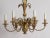 Metal Brass Plume Chandelier For Sale - Image 7 of 8