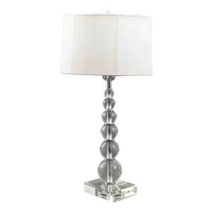 Modern Lucite Stacked Sphere Table Lamp