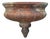 Late 20th Century Neoclassical Cast Iron Half Round Wall Fountain Bowl Lavabo Garden Planter Pot For Sale