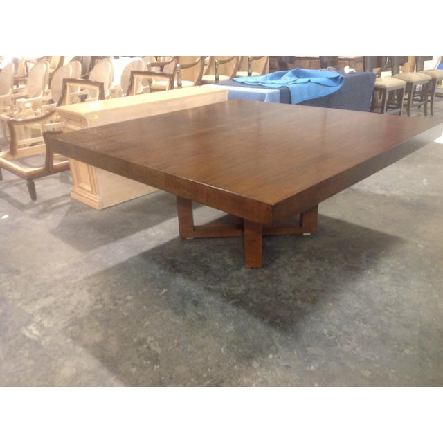 Modern Square Dining Table For Sale - Image 4 of 5