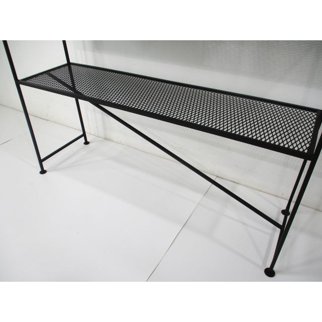 Black Mid Century Etagere Bookcase by Freda Diamond in the Style of Weinberg or Mategot For Sale - Image 8 of 12