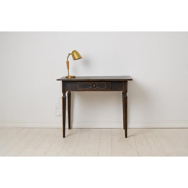 Antique Swedish empire desk made by hand in solid pine. The desk is from the empire period in northern Sweden around 1850....