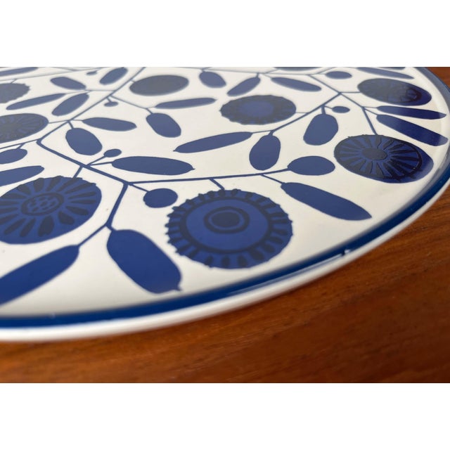 Large Mid-Century Modern German Ceramic Stockholm Series Plate from Melitta, 1960s For Sale - Image 9 of 18