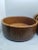 Vintage Teak Wood Salad Bowl Set Modern Mid Century Carved 1 Serving Bowl 4 Salad Bowls Wooden Bohemian Tiki Bar Boho...