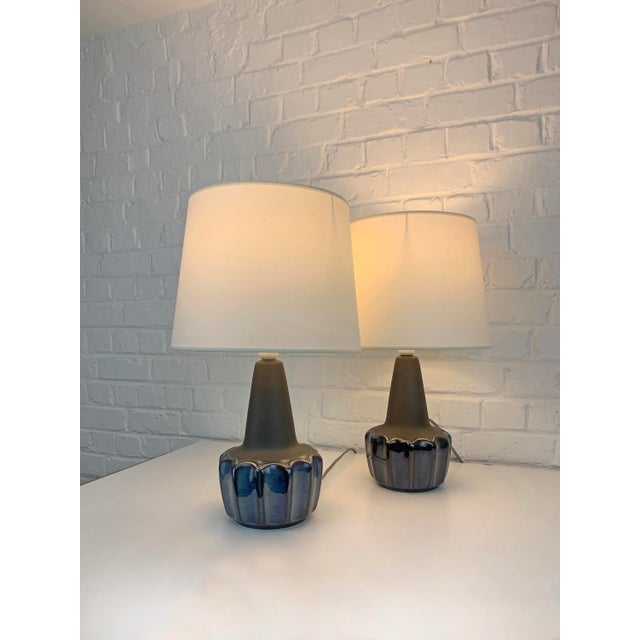 Ceramic Model 1051 Ceramic Table Lamps by Einar Johansen for Søholm, Denmark, 1960s, Set of 2 For Sale - Image 7 of 15
