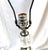Vintage Mid Century Modern Lamp, Single Silver Finish For Sale - Image 4 of 8