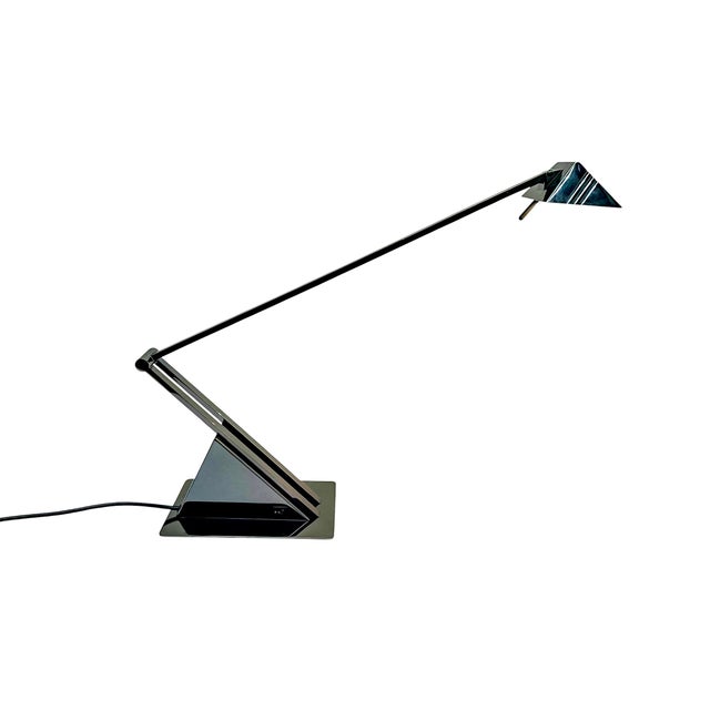 1980s Art Deco Style Architectural Geometric Desk Lamp from Hillebrand Leuchten, 1980s For Sale - Image 5 of 18