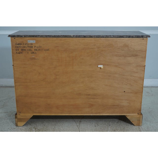 Drexel Covington Park Marble Top Sideboard For Sale - Image 10 of 12