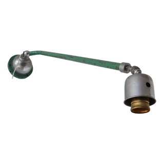 Swedish Industrial Painted Extendable Telescopic Wall Light For Sale