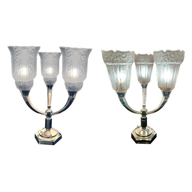 Art Deco Table Lamps, Set of 2 For Sale - Image 12 of 18