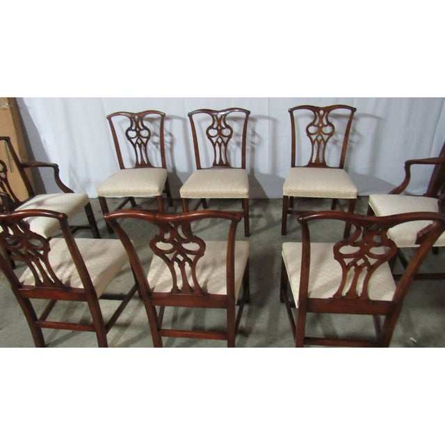 Item: Chippendale Dining Room Chairs Details: Great Designer Look Mahogany Six Side Chairs Two Captains Chairs Great...