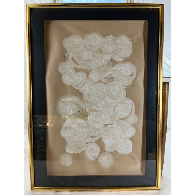 Original Neutral Abstract Painting Framed For Sale - Image 10 of 10