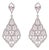 Sparkling Elegant 5.07 TCW Pink Sapphire & Diamond Partywear Dangle Earrings, 2 Pieces For Sale