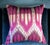 Textile Pair of 20" Custom Pillows in Schumacher Bukhara Ikat Fuchsia, Pattern 176082 For Sale - Image 7 of 18