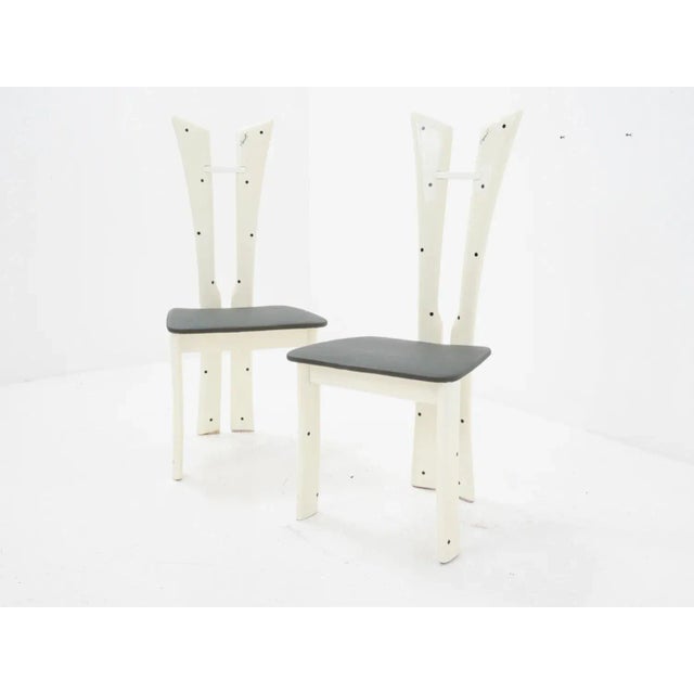 French French Lacquered Dining Chair by Pierrot, 1970s For Sale - Image 3 of 7