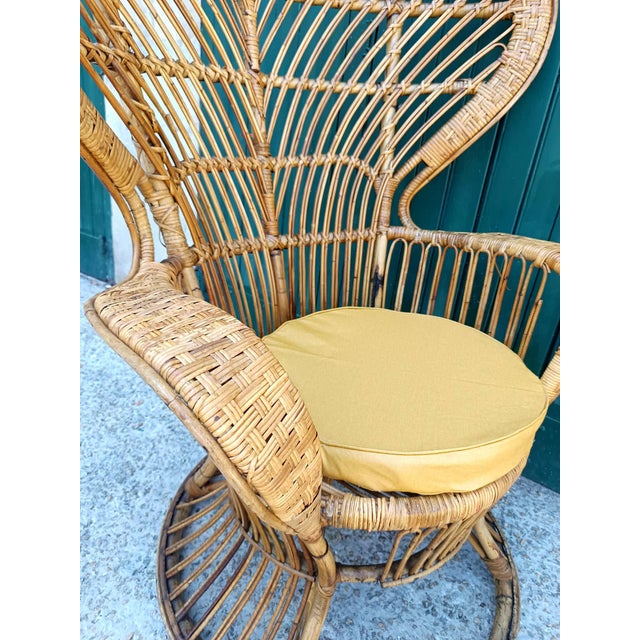 Emmanuelle Armchair in Rattan by Gio Ponti, Italy, 1960 For Sale - Image 6 of 13