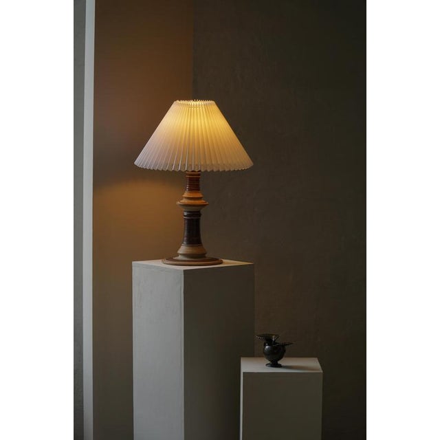 Mid-Century Scandinavian Ceramic Table Lamp attributed to Tue Poulsen, Denmark, 1970s For Sale - Image 11 of 18