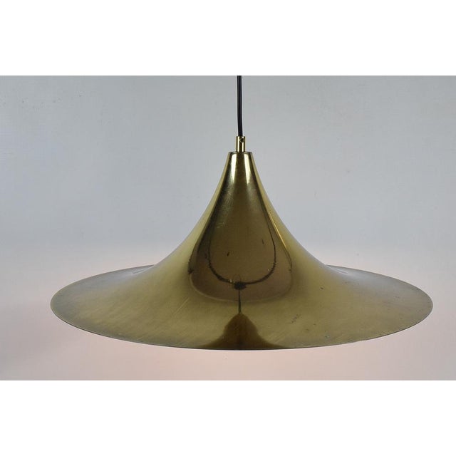 Gold Hanging Lamp, 1970s For Sale - Image 4 of 10