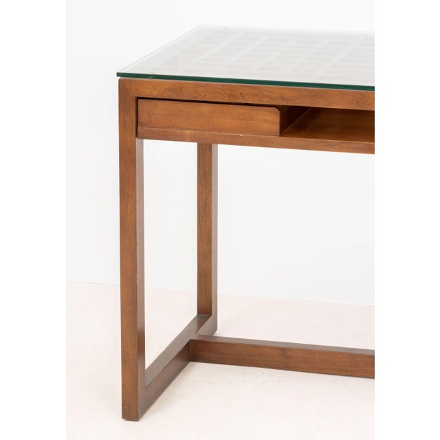 Contemporary Maria Yee "Metro" Chestnut Writing Table For Sale - Image 3 of 13