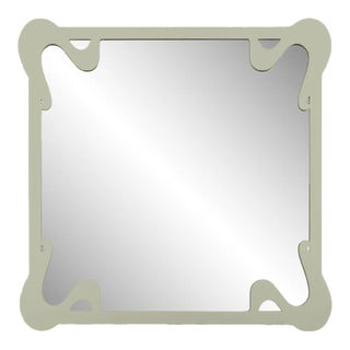 Fleur Home Carnival St. Roch Square Mirror in Mizzle, 30x30 For Sale