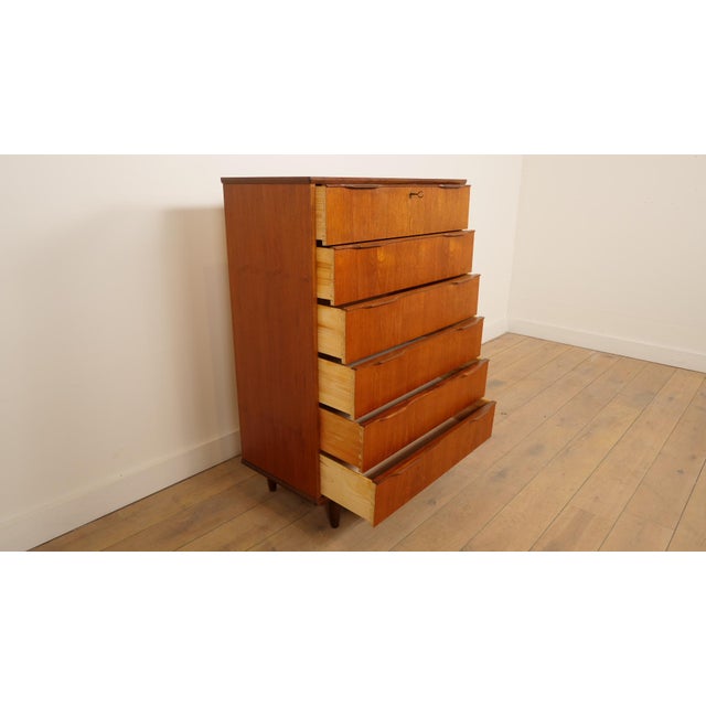 Vintage Danish Chest of Drawers in Teak For Sale - Image 10 of 11