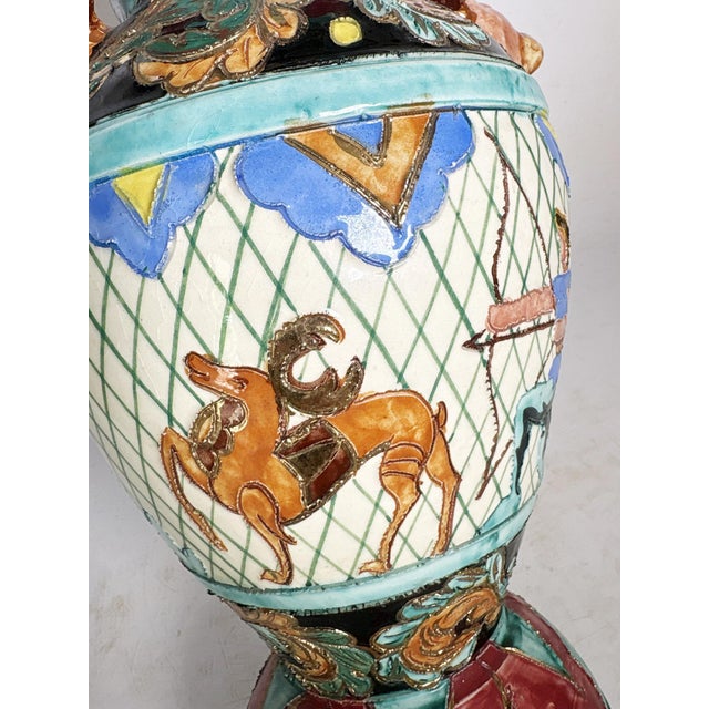 1970s Monaco Ceramic Vase in the style of Rococo, France, 1970s For Sale - Image 5 of 14