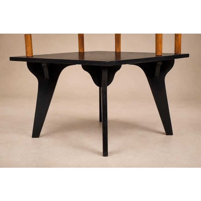 José Zanine Caldas Brazilian Modern Two-Tier Accent Table in Marine Plywood by José Zanine Caldas, Brazil, 1950s For Sale - Image 4 of 18