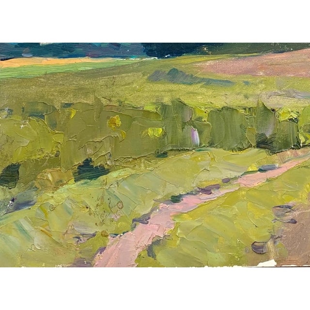 1970s Forest Landscape Oil Painting, Ukrainian Art, 1970s For Sale - Image 5 of 6
