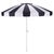Navy Blue Buti 9 Ft Crank Umbrella, Navy Cabana Stripe/White Pole For Sale - Image 8 of 8