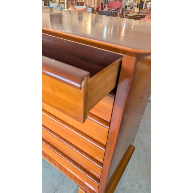 Auburn 1950s Cherry Mid Century Dresser For Sale - Image 8 of 17