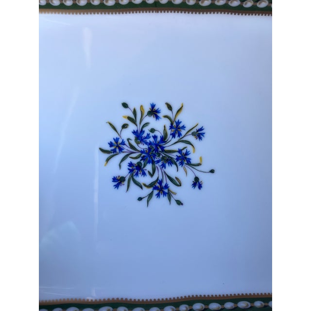Late 20th Century Ancienne Manufacture Royale De Limoges France Marie Antoinette Pattern Platter Tray For Sale In Dallas - Image 6 of 9
