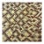Early 20th Century Kuba Raffia Square Textile 21x19 inch For Sale
