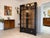Restored Art Nouveau display cabinet, bookcase, display cabinet A4927, around 1900. Dimensions: height x width x depth 199...