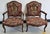 19th Century French Louis XV Style Mahogany and Needlepoint Tapestry Bergeres Fauteuils, Pair For Sale - Image 10 of 11