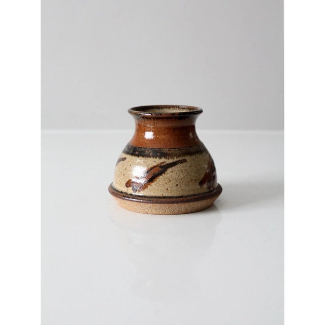 Vintage Studio Pottery Vase For Sale - Image 9 of 9