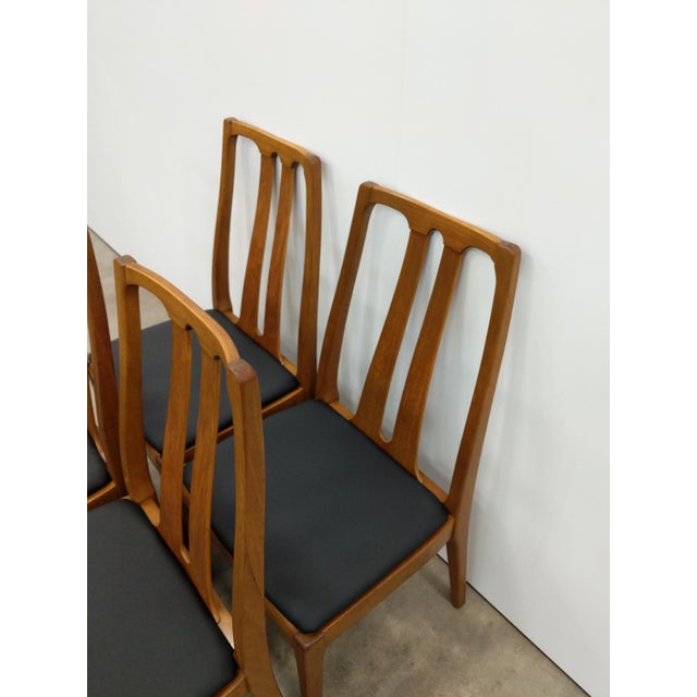 Parker Knoll Set of 4 Vintage Mid Century Modern Dining Chairs Attributed to Parker Knoll For Sale - Image 4 of 8