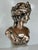 Metal Antique Art Nouveau Bust After Louis Valentin Elias Robert's "Bacchante" For Sale - Image 7 of 11