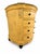 French Provincial serpentine dresser. Hand-painted in a warm vintage yellow with a soft distressed finish, this piece...