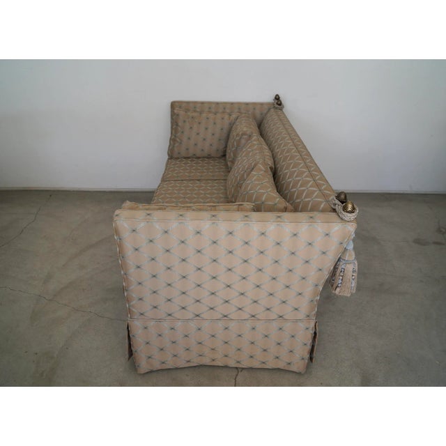 1950's Hollywood Regency Knole Down Filled Sofa For Sale In Los Angeles - Image 6 of 13