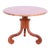 Baker Furniture French Empire Fruitwood Pedestal Breakfast or Center Table, Newly Refinished For Sale