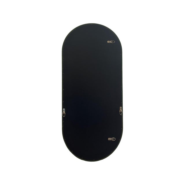 Green Osman Glossy Wild Green Wall Mirror For Sale - Image 8 of 11