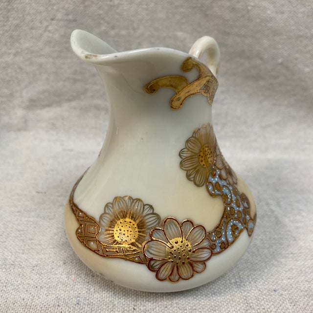 Vintage Japanese Seto Ware Creamer Pitcher For Sale - Image 4 of 12