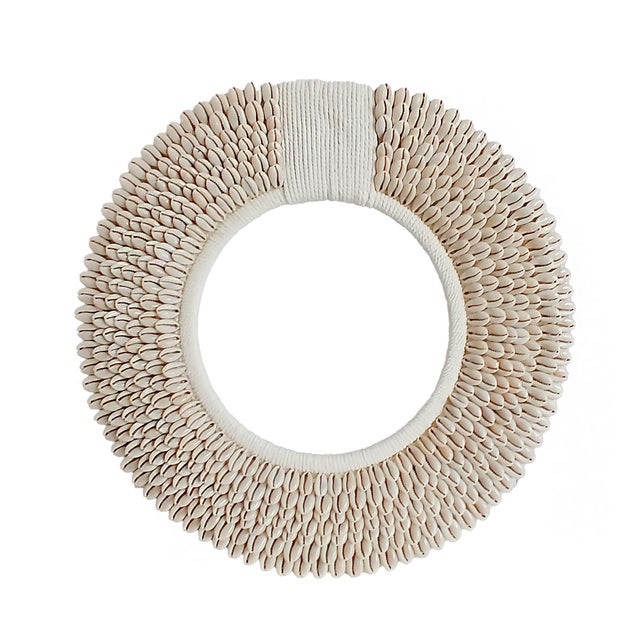 Money Cowrie & Macramé Necklace on Stand, Papua New Guinea For Sale - Image 9 of 15