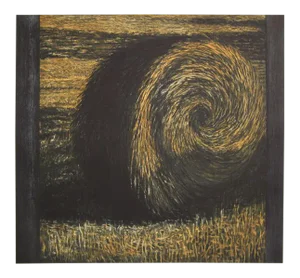 Bale of Hay, Etching by Richard Ballard