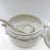French Provincial White Porcelain Red Cliff Ironstone Grape Oval Tureen W/Underplate Ladle & Lid For Sale - Image 3 of 12
