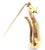 Contemporary Mid 20th Century Tiffany & Co. Yellow Gold Emerald Cat Pin Brooch For Sale - Image 3 of 11