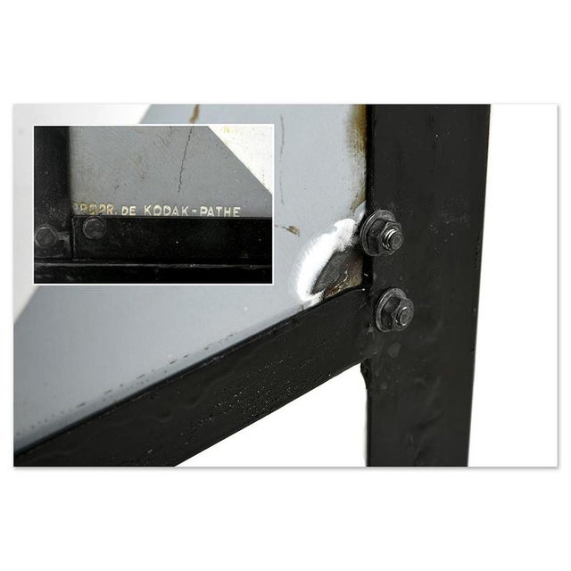 Metal Large Enameled Flag Light Sign from Kodak For Sale - Image 7 of 9