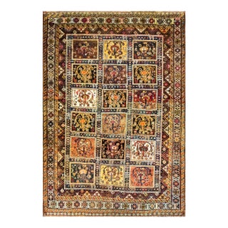 Antique Persian Qashqai Garden Rug 4' X 6' For Sale
