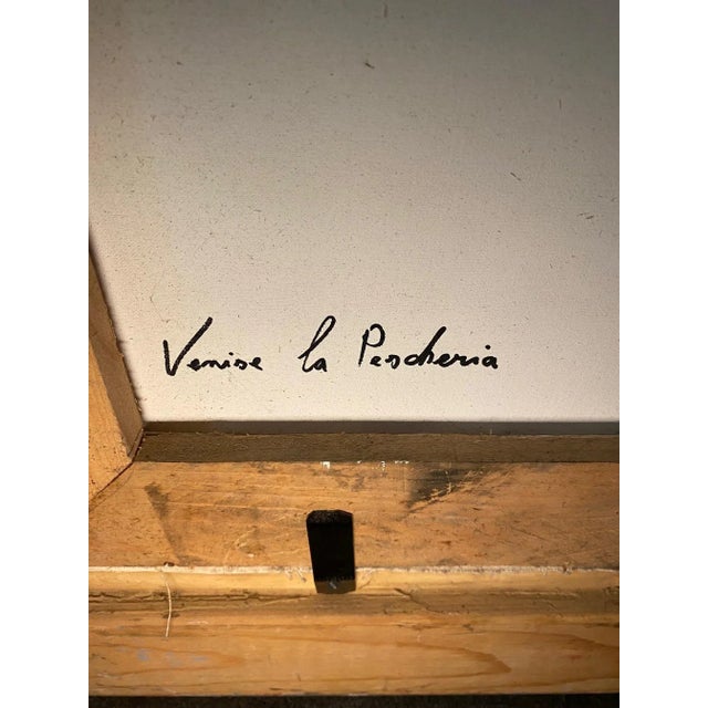 1980s Roberto Gherardi, Venise, La Pescheria, 1980s, Oil on Canvas, Framed For Sale - Image 5 of 12